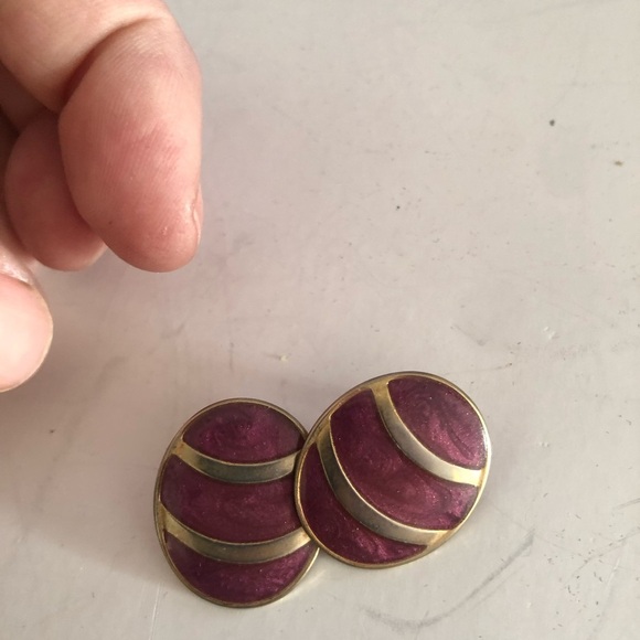 Gold and Purple Earrings Collection - Picture 6 of 16